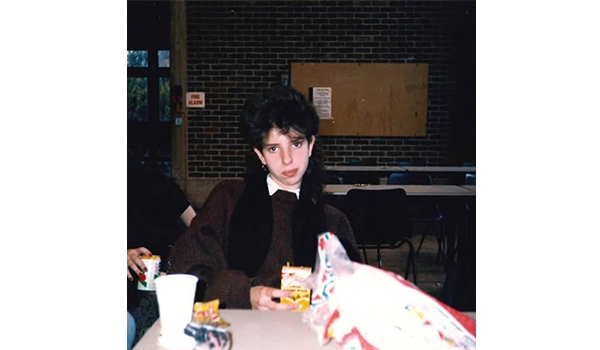 girl eating at the table