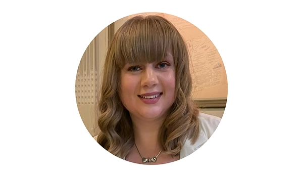 Girl smiling at camera