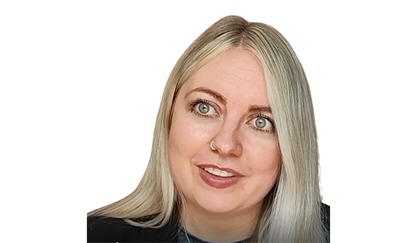 Sophie looking at the camera smiling