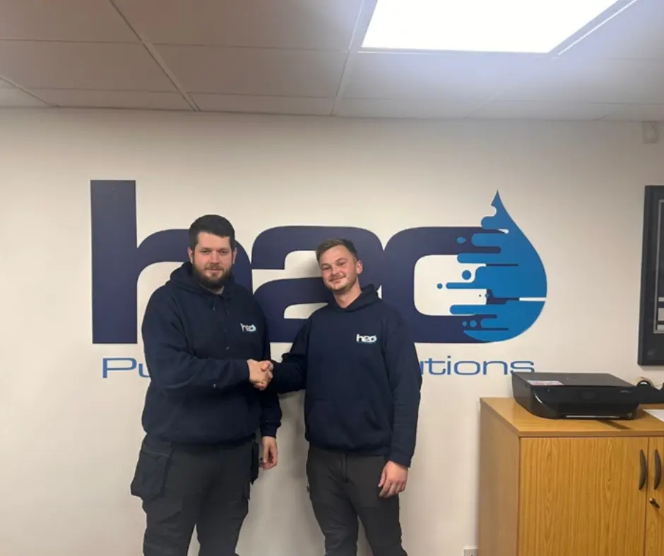 Connor McGrath (supervisor) and Mark Wooler (right)