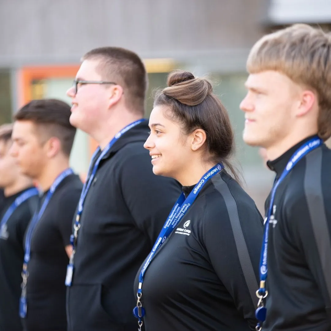 Public Services students lined up