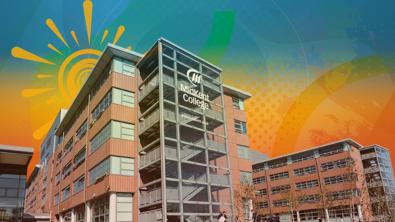 Medway campus stylised graphic