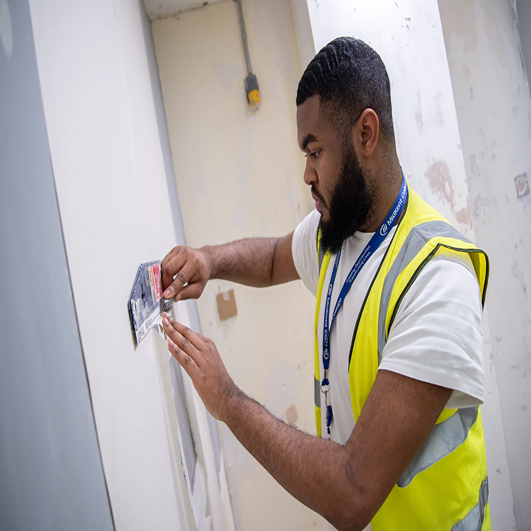 Painting and decorating student