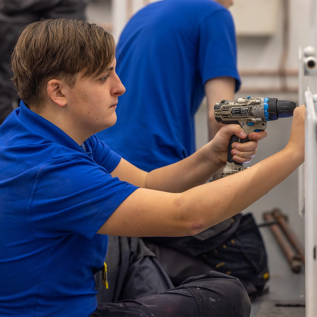 Plumbing and heating student