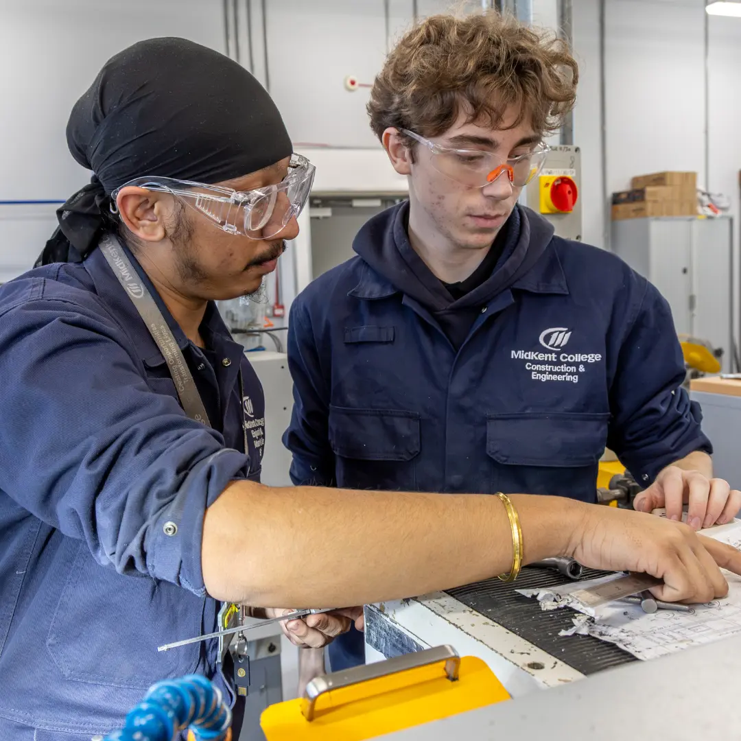 Engineering tutor showing student instructions