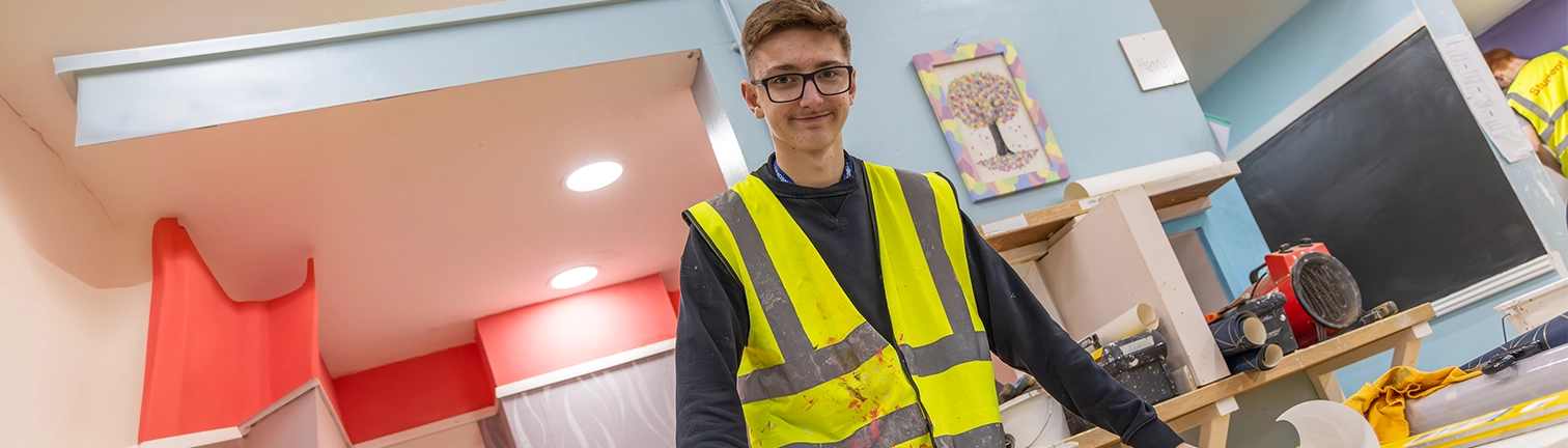 Multi Trades students in the workshop