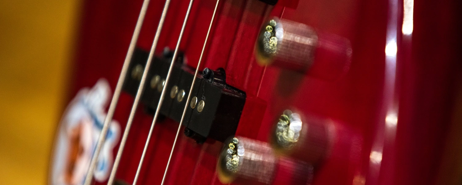 Guitar of a Music student at MidKent College