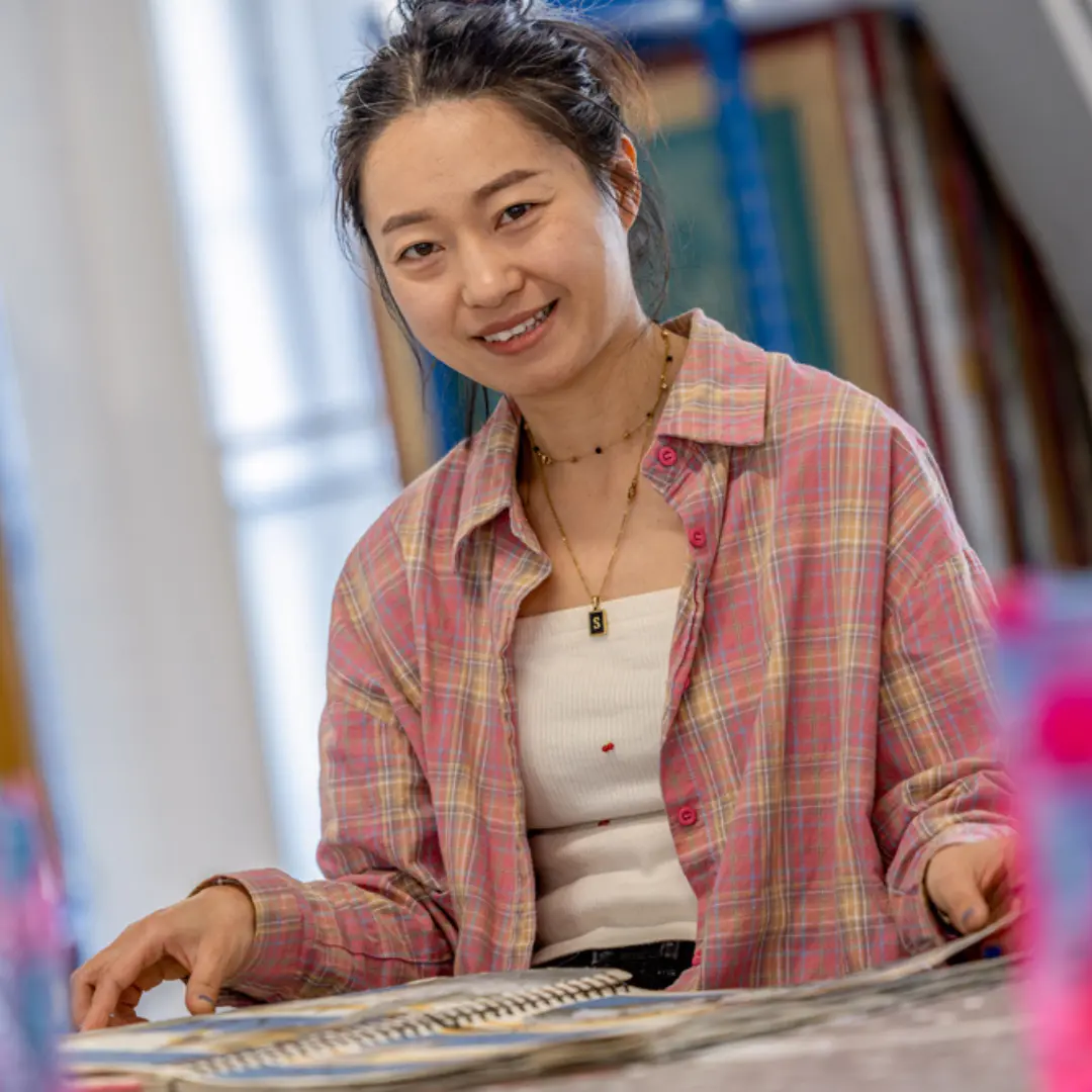 Student smiling