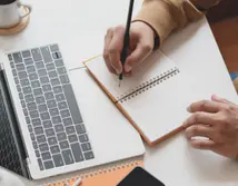 Writing in a journal 