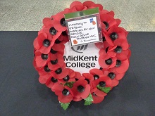 Poppy remebrance day wreath